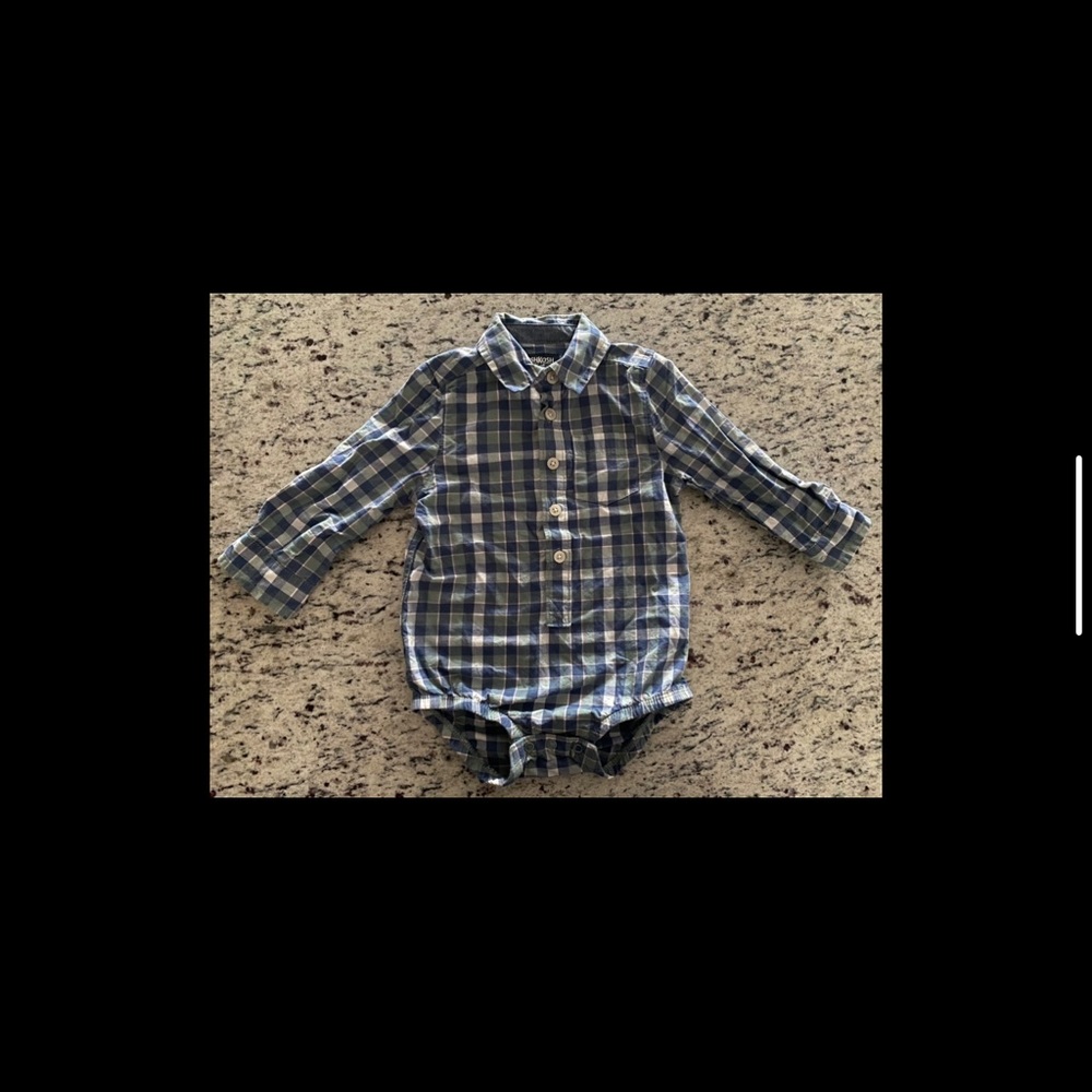 OshKosh B’gosh Button Up Onesie